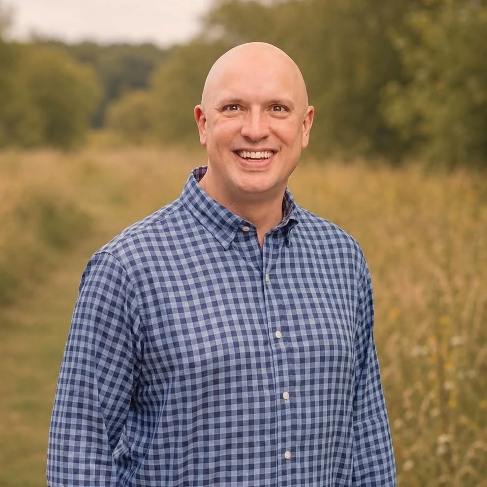 Jake, standing on a prairie trail